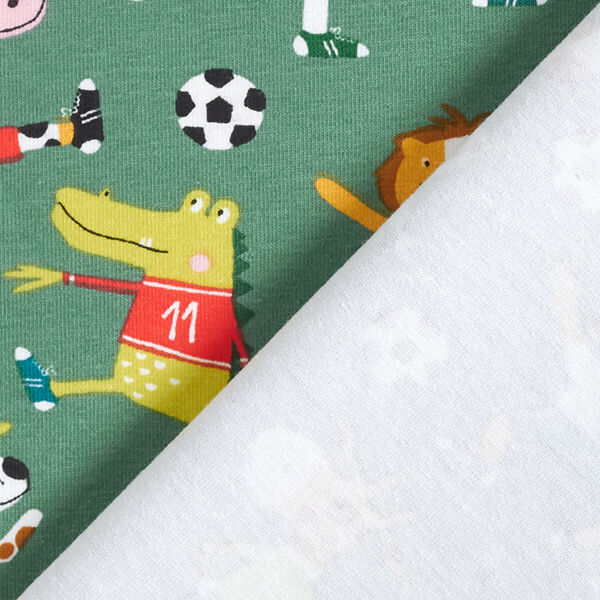 Baumwolljersey Fußball-Tiere – schilf