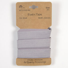 Elastikband [3 m | 20 mm] – grau, 