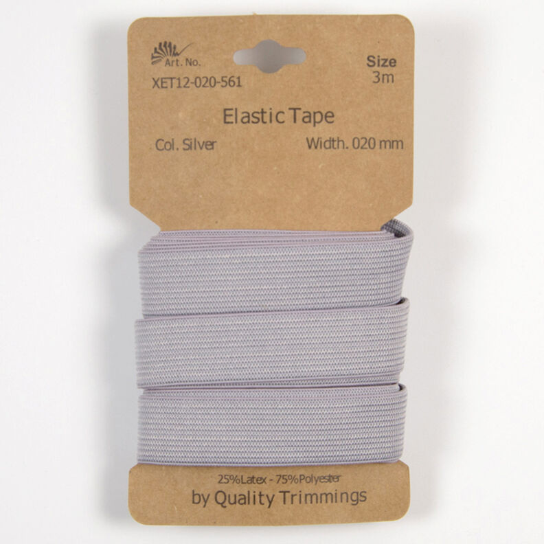 Elastikband [3 m | 20 mm] – grau,  image number 1