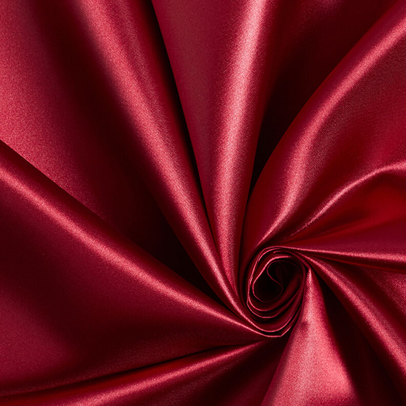 Brautsatin – bordeauxrot | Reststück 20cm,  image number 1
