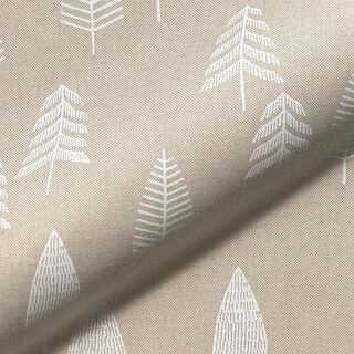 Dekostoff Halbpanama Tannen – natur/weiss, 