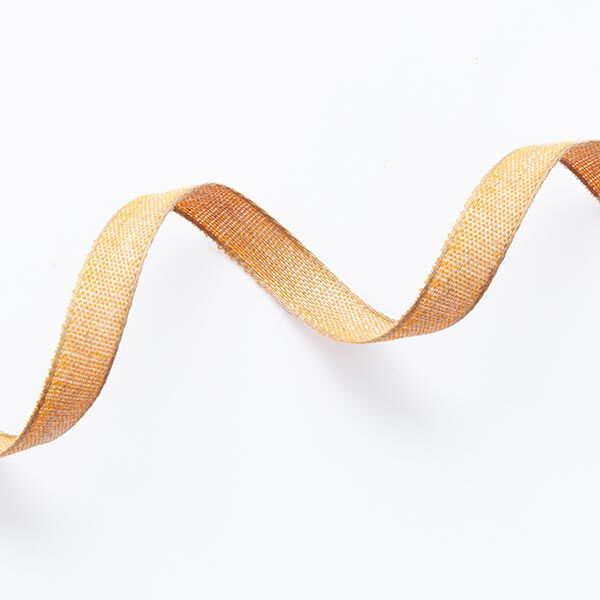 Webband Leinen/Baumwolle [ 10 mm ] – orange,  image number 2