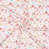 GOTS Baumwolljersey bunte Blümchen Digitaldruck | Poppy Fabrics – weiss/apricot,  thumbnail number 3