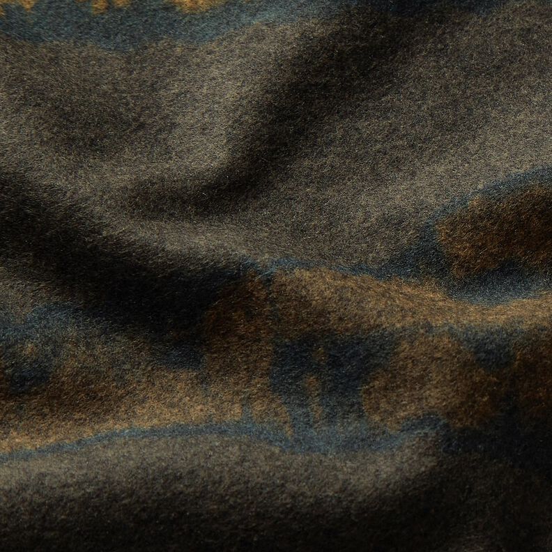 Romanit Jersey angeraut Wasserlinien – dunkelbraun/schwarz,  image number 5