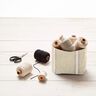 Baumwollgewebe rustikal – anemone/natur,  thumbnail number 6