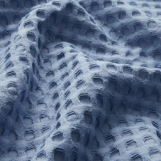 Waffelpiqué Karos – helljeansblau, 
