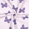 Sweatshirt angeraut große Schmetterlinge | Poppy Fabrics – pastellflieder/blaulila,  thumbnail number 3