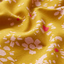 GOTS Baumwolljersey Kamille | Tula – currygelb/rosa, 