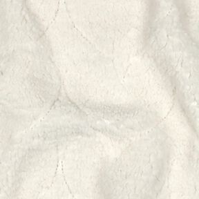 Kunstfell Herzmuster | Poppy Fabrics – wollweiss, 