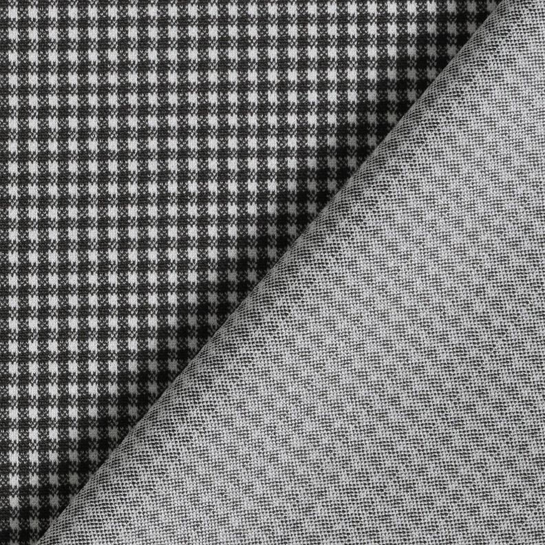 Strickjacquard kleines Pepitakaro – schwarz/weiss,  image number 3