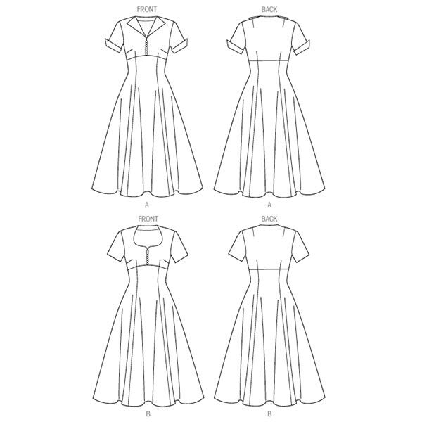 Vintage-Kleid 1952 | Butterick 6018 | 32-40