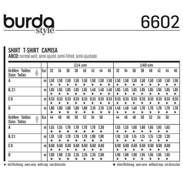Shirt | Burda 6602 | 32-46 | 44-56,  image number 7