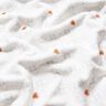 Kuschelfleece Rauten und Herzen – elfenbein/kupfer,  thumbnail number 2