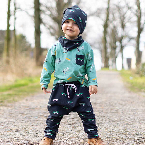 Baumwolljersey Skate-Krokodil | PETIT CITRON – mint, image number 6