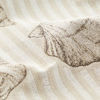 Dekostoff Gobelin Muscheln – beige, 
