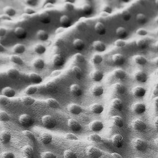 Kuschelfleece geprägte Punkte – grau, 