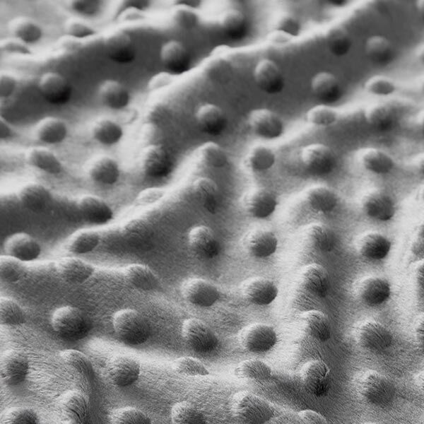 Kuschelfleece geprägte Punkte – grau,  image number 2