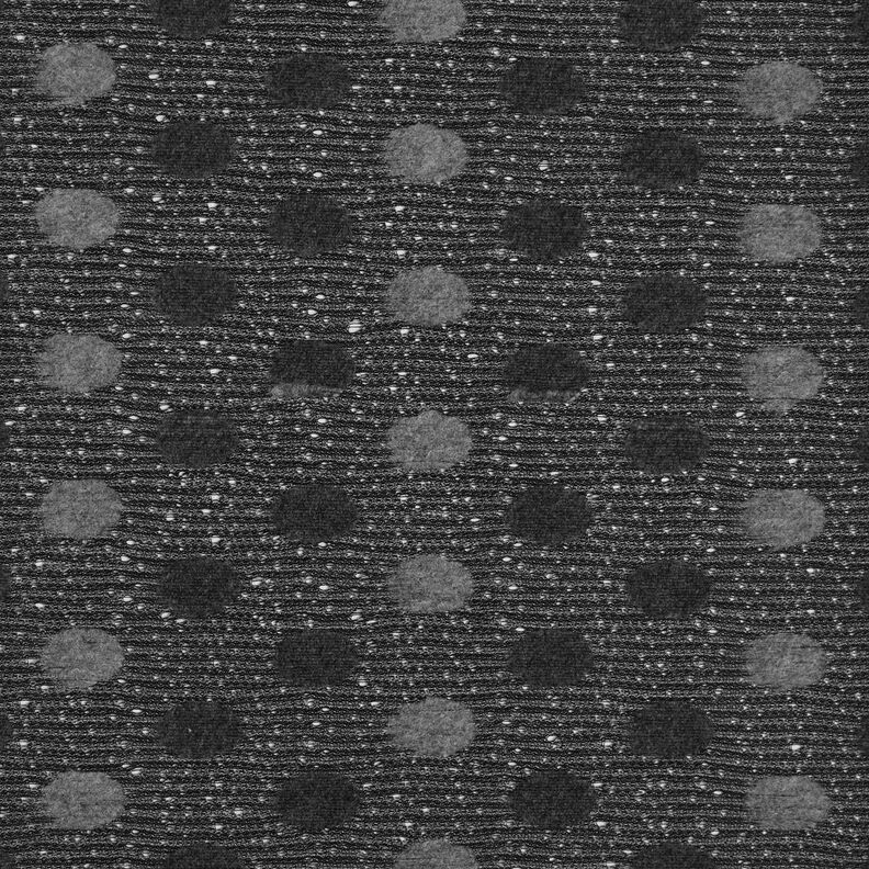 Grobstrick Woll-Mix große Kreise – grau,  image number 1