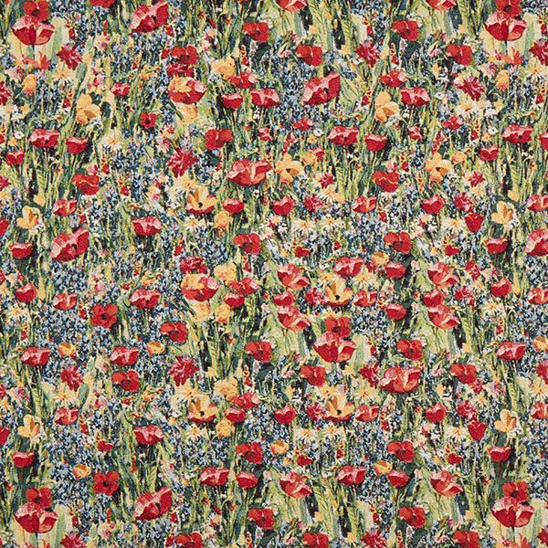 Dekostoff Gobelin Mohnblumen – karminrot, image number 1