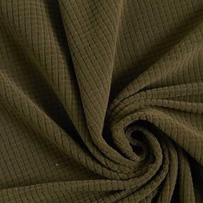 Struktur Jersey Kästchen – khaki, 
