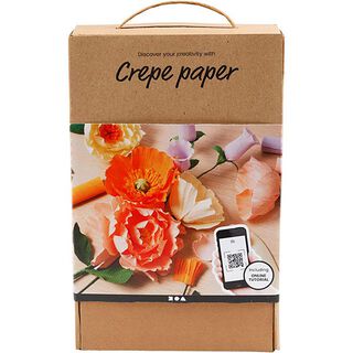DIY-Lernset Blumen aus Krepppapier, 