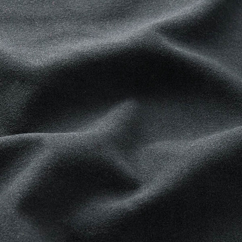 Mantelstoff Velours Uni – schwarz,  image number 2