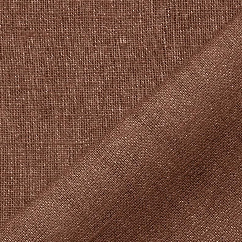 Leinenstoff Ramie-Mix medium – maronenbraun, image number 3
