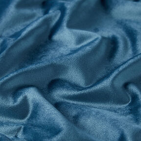 Dekostoff Samt – blaugrau | Reststück 50cm, 