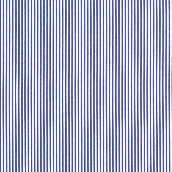 Baumwoll-Stretch schmale Streifen – marineblau/weiss | Reststück 100cm