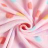 Kuschelfleece bunte Punkte – hellrosa,  thumbnail number 3