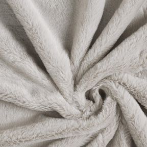 Hochwertiges, einfarbiges Kunstfell – hellgrau, 