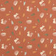 Baumwolljersey Igel und Eichhörnchen – terracotta,  thumbnail number 1