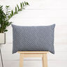 Dekostoff Halbpanama Wellenbögen – natur/indigo | Reststück 60cm,  thumbnail number 8
