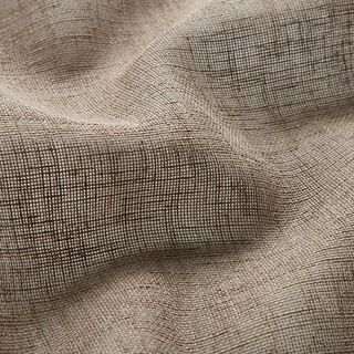 Gardinenstoff Voile Ibiza 295 cm – dunkelbeige, 