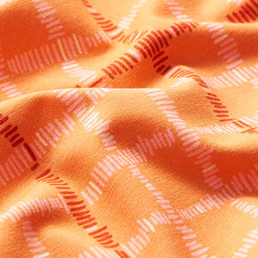 GOTS Baumwolljersey Checks | Tula – orange/terracotta, 