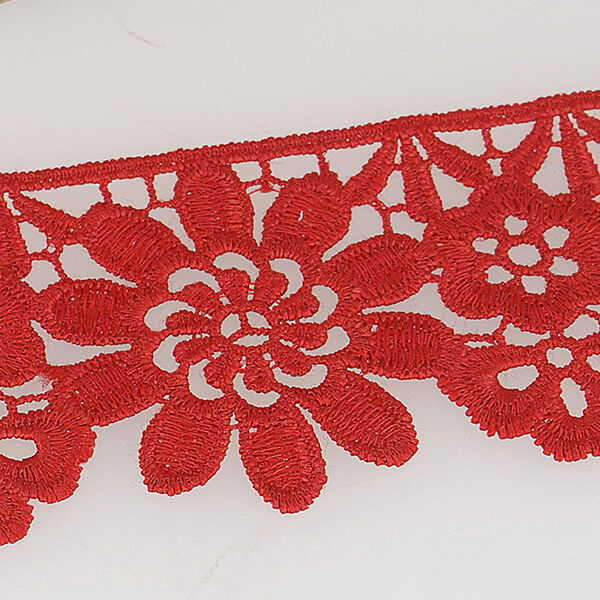 Blumenspitzenband – rot, image number 1