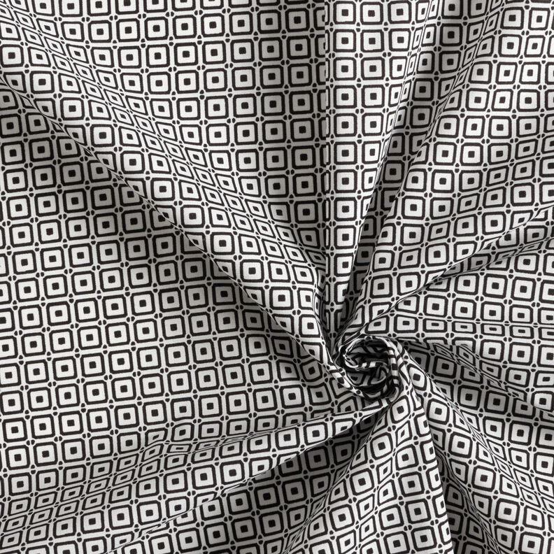 Hemdenstoff Kästchen – schwarz/weiss,  image number 3