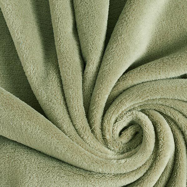 Kuschelfleece – oliv | Reststück 50cm