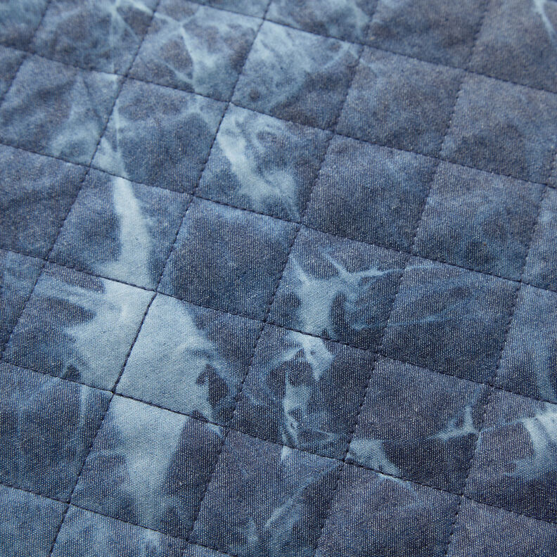 Steppstoff Chambray gebatikt – jeansblau,  image number 7