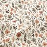 Musselin/ Doppel-Krinkel Gewebe Herbstblumen – wollweiss,  thumbnail number 2