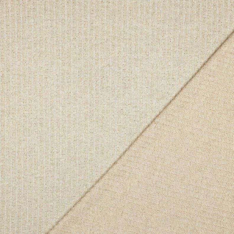Rippenstrick Lurex – wollweiss/gold metallic, image number 3