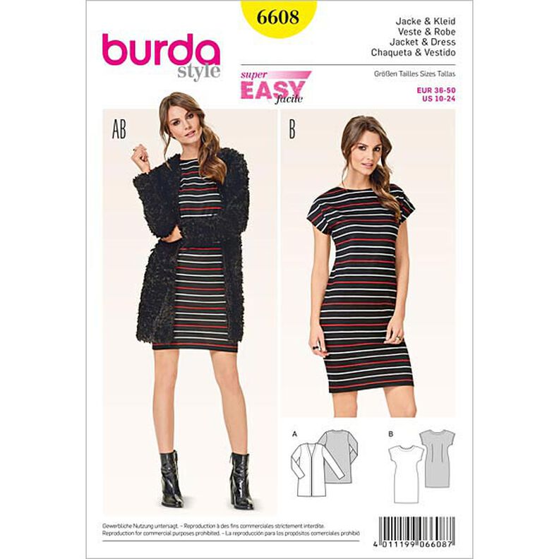 Jacke / Kleid | Burda 6608 | 34-48,  image number 1