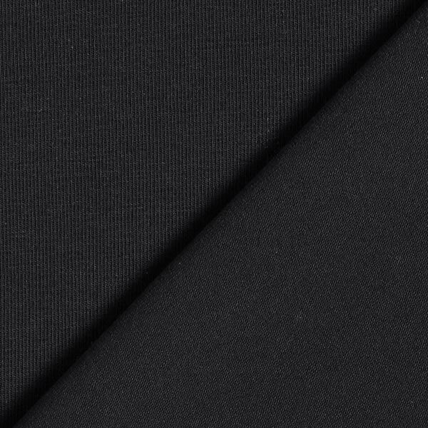 GOTS Baumwolljersey | Tula – schwarz | Reststück 50cm
