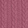 Jerseyjacquard Cloqué Zopfmuster – himbeerrot,  thumbnail number 1