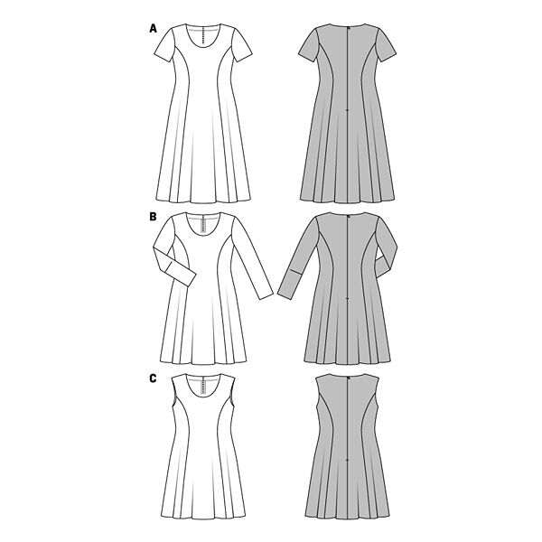 Plus-Size Kleid | Burda 6680 | 46-60,  image number 5