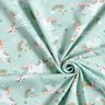 Baumwolljersey Einhorn und Regenbogen – eisblau,  thumbnail number 3