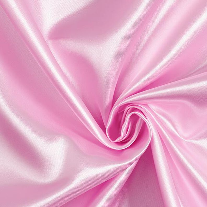 Polyestersatin – rosa,  image number 1