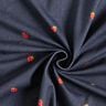 Baumwolljersey Jeans-Look Erdbeeren Digitaldruck – blaugrau/feuerrot,  thumbnail number 3