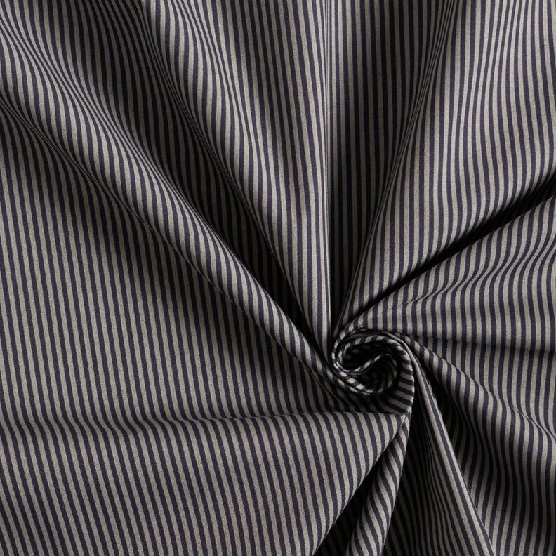 Hemdenstoff Längsstreifen – schwarz/grau, image number 3