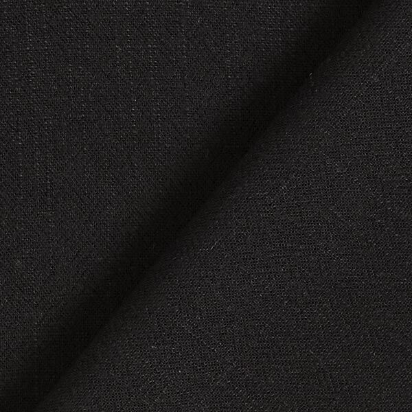 Viskose-Leinen Soft – schwarz | Reststück 50cm